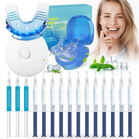 Comparativa visual de kits de blanqueamiento dental de farmacia y profesionales.