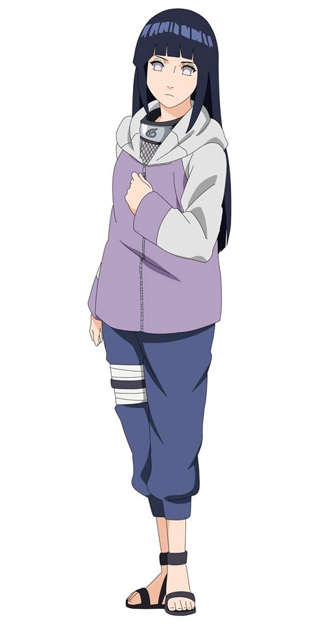 Detalle del uniforme ninja de Hinata Hyuga