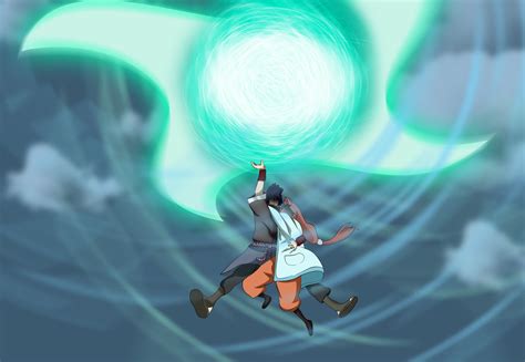 Naruto utilizando el Rasen Shuriken