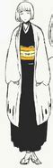 Isane Kotetsu en su uniforme de capitana