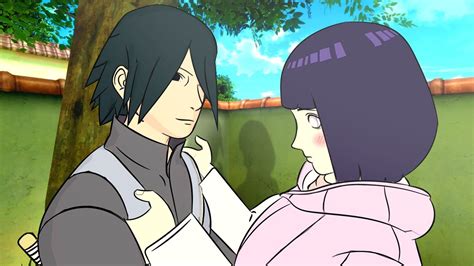 Sasuke y Hinata en una pose romántica