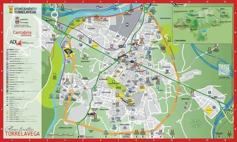 Mapa de Cantabria destacando Torrelavega y Piélagos
