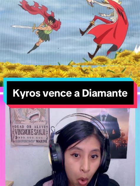 Kyros enfrentándose a Diamante para proteger a Rebecca