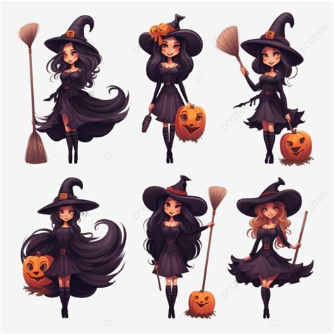 Ilustración de Halloween in Hollywood con personajes femeninos