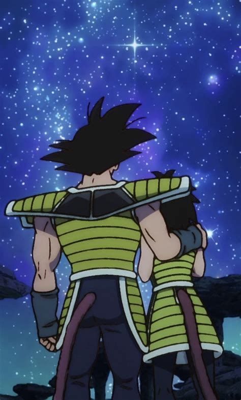 Bardock y Gine planeando el escape de Kakarotto