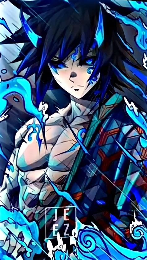 Giyu Tomioka enfrentándose a un demonio