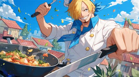 Sanji cocinando