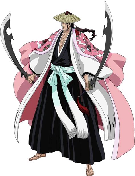 Shunsui Kyoraku en su uniforme de Capitán Comandante