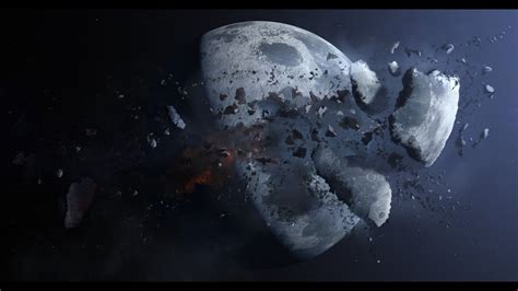 Koro-sensei con la Luna destruida