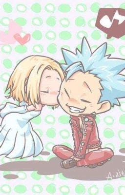 Elaine y Ban compartiendo un momento antes de la batalla contra el demonio