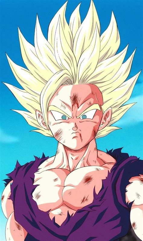 Ilustración de Son Gohan en Super Saiyan 2 durante la saga de Cell