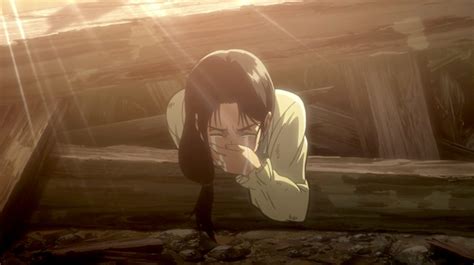 Eren Jaeger sellando el Muro María