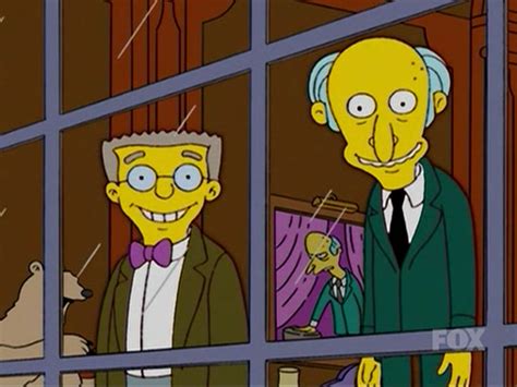 Ilustración de Waylon Smithers y el Sr. Burns.