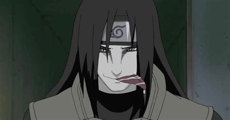 Orochimaru atravesando el corazón de Naruto
