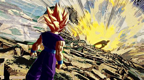 Goku animando a Gohan