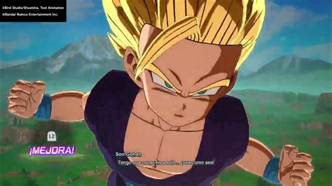 Gohan liberando su poder
