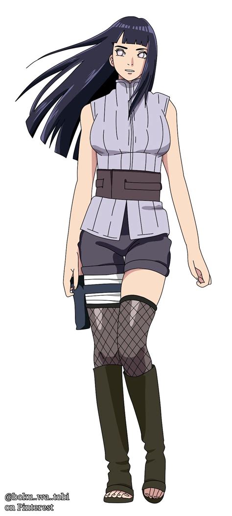 Hinata Hyūga con su vestimenta de la Parte II