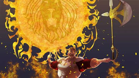 Escanor usando su técnica final