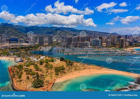 Vista aérea de Honolulu en la década de 1920
