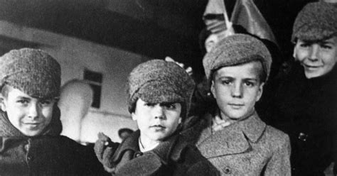 Retrato de grupo de exiliados españoles en la URSS