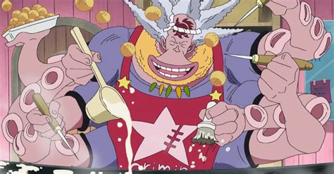 Collage de momentos importantes de Hatchan en One Piece