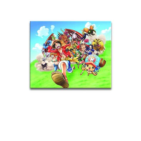 Personajes de One Piece corriendo hacia un barco