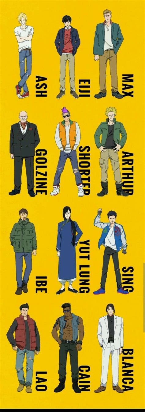 Personajes principales de Banana Fish