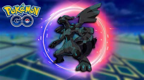 Representación artística de Zekrom con su cola de turbina encendida.