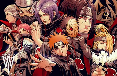 Ilustración de Akatsuki de Naruto