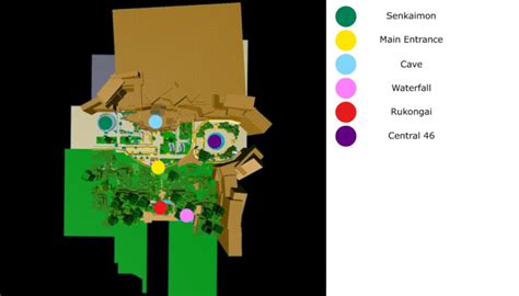 mapa del Soul Society y Hueco Mundo