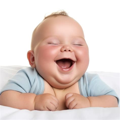 Bebé riendo con un adulto haciendo caras graciosas