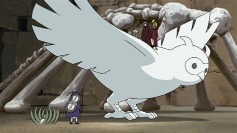 Deidara huyendo en su pájaro de arcilla