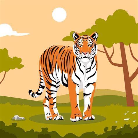 Ilustración de un tigre suin actor