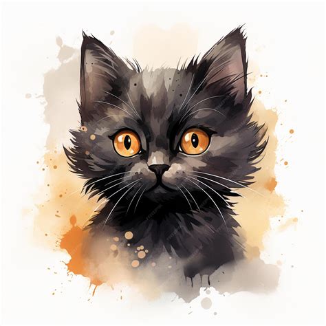 Ilustración de un gato misterioso