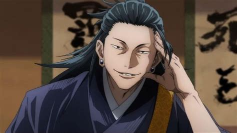 Representación de Suguru Geto masacrando a aldeanos.