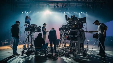 Equipo de producción de una película de Halloween