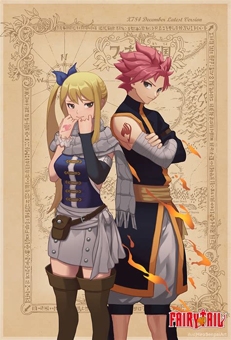Fanart de Natsu y Lucy de Fairy Tail