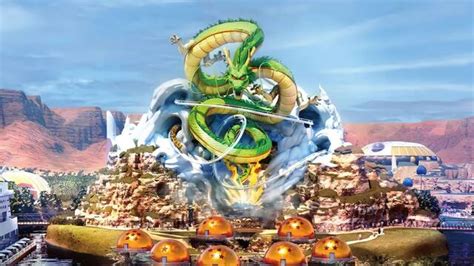 Diseño conceptual del Shenron con montaña rusa
