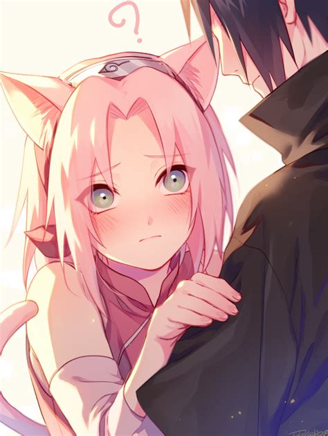 Sasuke Uchiha en actitud protectora hacia Sakura