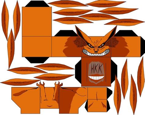 Modelo de Kurama de papel