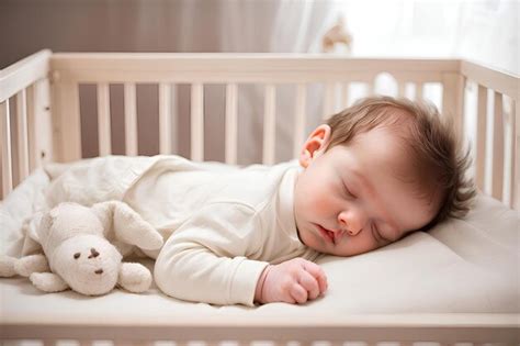 Bebé durmiendo en una cuna