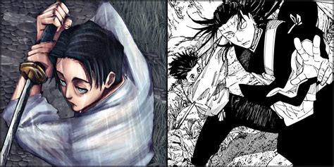 Ilustración de Kenjaku usando su técnica maldita