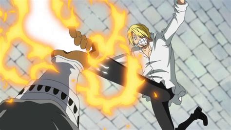 Sanji enfrentándose a su padre Judge en un duelo