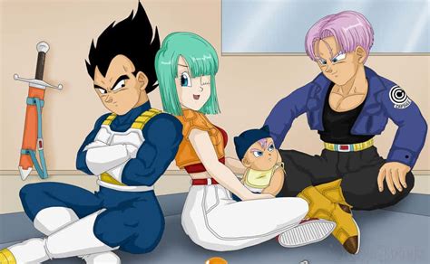Vegeta con su familia