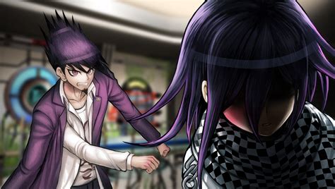 Ilustración de Kokichi Oma y Kaito Momota en estilo anime
