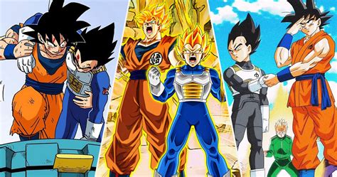 Goku y Vegeta entrenando