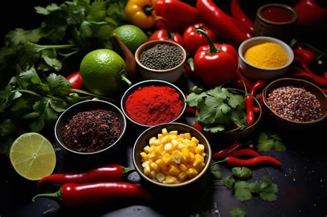 Ingredientes frescos y coloridos listos para rellenar un onigirazu.