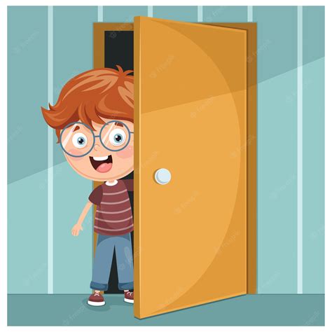Una puerta de entrada con Troli abriendo y Timba parado afuera.