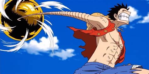 Luffy esquivando el ataque de El Thor de Enel
