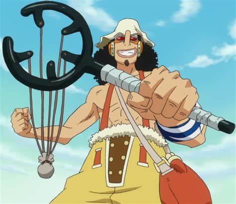 Usopp con su tirachinas Kabuto